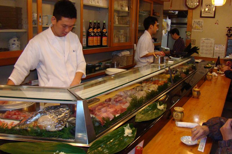 dsc01206.jpg - Breakfast sushi on my first day in Japan